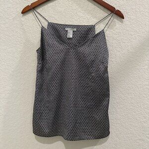 H&M Women's Gray Casual Spaghetti Straps Symmetry Tank Top Size 2
